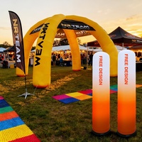 Tente gonflable d'extérieur, maison, scène de discothèque, DJ, arches gonflables publicitaires, décorations de fête gonflables, ballons, tente de camping