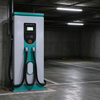 Chargeur rapide DC 180kW-360kW, station de recharge EV haute puissance à double connecteur, écran tactile, arrêt d'urgence, pour flotte et entrepôt de camions