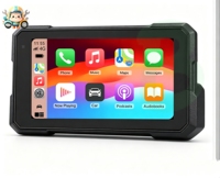 Unidad de Navegación HD Impermeable con Pantalla Extraíble de 5 Pulgadas, Multimedia Inalámbrica CarPlay para Motocicleta y Automóvil