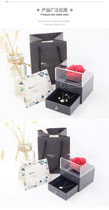 Boîte à fleurs en diamant fabriquée en usine, boîte à bijoux personnalisée en forme de fleur avec matériau en papier, boîte à fleurs pour pendentif, boîte à fleurs pour bracelet - Product Image 6