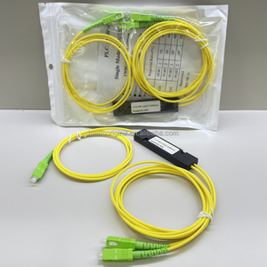 สายเคเบิลสื่อสาร LSZH สายไฟเบอร์ออปติกแบบโหมดเดียว ความยาว 1 เมตร SC/APC 1x2 กล่องแยกสัญญาณ ABS สำหรับใช้งานภายในอาคาร CATV - Product Image 1