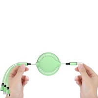 Câble de chargeur USB rétractable 3 en 1, type C, micro USB, IOS pour téléphone portable, cadeau promotionnel, OEM accepté