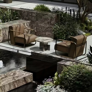 Canapé d'extérieur, mobilier de jardin, chaise de terrasse pour patio, hôtel, bureau de vente, villa, extérieur, design, aspect yacht - Product Image 4