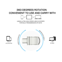 Clé USB 2.0 OEM Mini Type C OTG personnalisée, clé USB haute vitesse 16 Go 32 Go 64 Go 128 Go