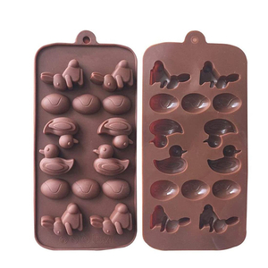 Moule de dessin animé Canard Lapin Oeuf Silicone Moule Gâteau Outil De Cuisson BRICOLAGE Glace <span class=keywords><strong>Grille</strong></span> Chocolat Pâtisserie Pain Outil Réutilisable Moule - Product Image 2