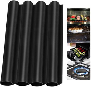 Custom Size Barbecue Cooking Heat Resistant Ptfe Coating Non Stick Bbq Grill <b>Mat</b> Summer Grill Matts - Product Image 3