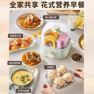 ซูปอร์เครื่องนึ่งอาหารไฟฟ้า 2 ชั้น ควบคุมด้วยตัวจับเวลาแบบกลไก พร้อมฝาปิดกระจกนิรภัย สำหรับทำอาหารที่บ้าน - Product Image 3
