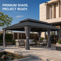 Pergola rétractable en aluminium avec configuration kit pour les projets hôteliers et de aménagement paysager et les exigences de projets personnalisés