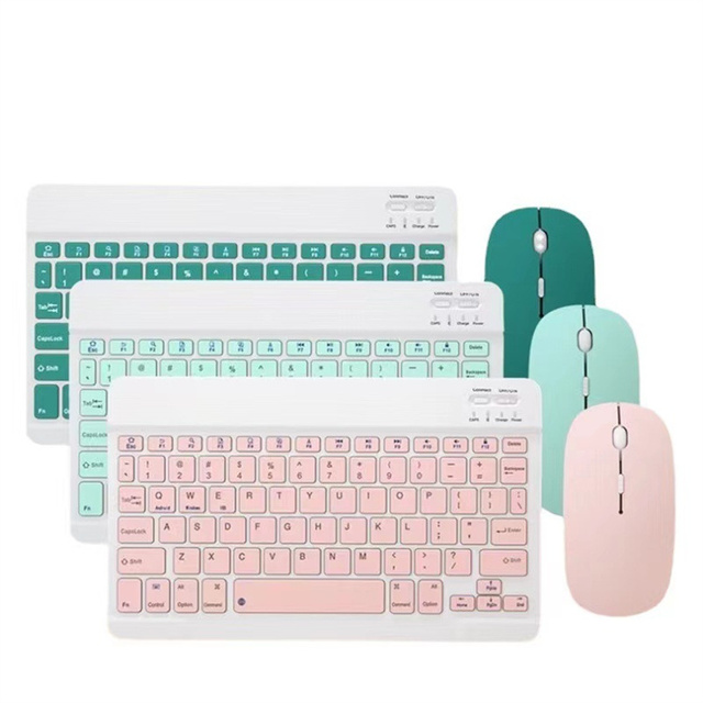 1200DPI Universal Magnetic Portable Silm Wireless Blue Type-C Keyboard Ergonomic Mouse Set 78 Keys for iPad 10.2 9.7inch Air2345