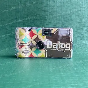 Wholesale Custom Disposable Single Use Photo Film Camera Bulk With Flash Transparent Plastic Cover