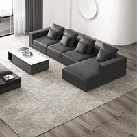Canapé de direction modulaire en cuir, design moderne, en forme de L, de luxe, personnalisable pour usage scolaire et commercial – Meilleures ventes