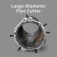 Coupe-tube industriel EKBERG grand diamètre en plastique PPR/PE/PVC, coupe automatique sans bavure par rouleau 500-1000mm OEM ODM