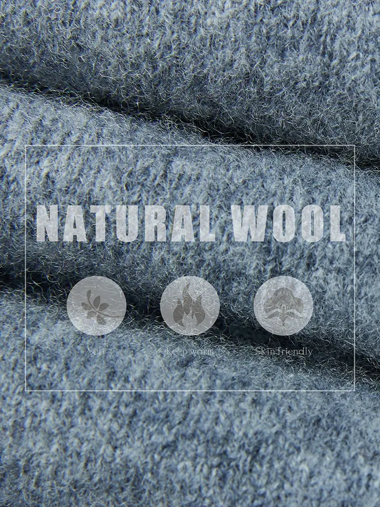 Fabrikdesign 100 % feine australische Merinowolle gestrickte Kleidung Damenluxus Pullover individuelle Wolle Kaschmirpullover