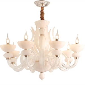 Vente en gros salle à manger bougie de luxe cristal luminaires romantiques lustres lampes suspendues - Product Image 6