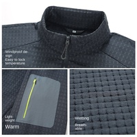 Veste de sport décontractée pour couple, légère, grande taille, coupe-vent, respirante, col en polaire, 100% polyester, séchage rapide