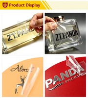Label Kristal UV 3D Custom, Stiker Logo Transfer Dingin Tanpa Panas untuk Dekorasi Kemasan Cangkir dan Perangkat Keras