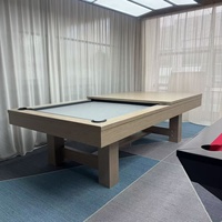Table de billard et de snooker sur mesure, très demandée, pleine taille avec ardoise en pierre, style élégant pour salle de jeux de villa