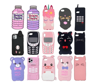 Thời Trang Mới Thiết Kế Hoạt Hình Dễ Thương Cho <span class=keywords><strong>iPhone</strong></span> X Ốp Lưng Hợp Thời Trang Hot <span class=keywords><strong>Cool</strong></span> 3D Mềm Cao Su Silicone Cho <span class=keywords><strong>iPhone</strong></span> X - Product Image 2