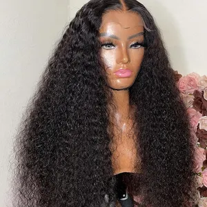 Virgin Remy Indian Human Hair Wig Transparent Lace Frontal Wigs Jerry Curl Lace Front Wig