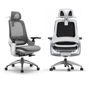 Designer Mesh Executive Chair Mesh Chairs Ergonomic Boss Executive Office Chair Aluminum Japanese Swivel Chair PU Caster High Class Luxury High Back Modern