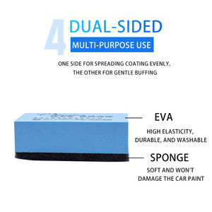 <span class=keywords><strong>Éponge</strong></span> bleue de haute qualité de lavage de pneu de voiture d'impression de polissage de revêtement de voiture de personnalisation - Product Image 5