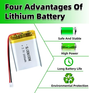Bolsa de alta capacidad Baterías de iones de litio 3,7 V 103665 3000Mah Baterías de iones de litio Ventilador recargable con batería de litio