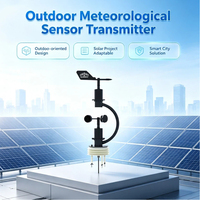 Station météo multi-paramètres extérieure RS485 Modbus-RTU pour la mesure de la vitesse du vent, de la température et de l'humidité, idéale pour les projets solaires et la surveillance des villes intelligentes