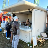 Stand publicitaire gonflable portable, stand alimentaire gonflable pliable pour l'extérieur, tente de vendeur gonflable pour festival, événement, fête