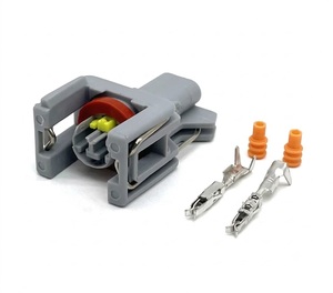 Conector de 2 Pines Hembra Impermeable para Inyector de Combustible Diésel, Arnés de Cables Automotriz 1743486-3 240PC024S8014 - Product Image 2