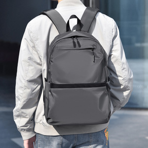 Men's <b>Backpack</b> <b>Large</b> Capacity 16 Inch Laptop Bag Business Casual Solid Color Gray Black Dark Blue Leisure Travel Commuter - Product Image 1