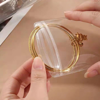 Sac d'emballage pour bijoux personnalisé à fermeture éclair, sac en PVC transparent, mini pochette à fermeture éclair, sac à fermeture éclair pour bijoux/colliers