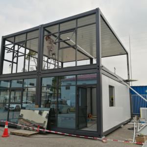 Rumah Kontainer Prefabrikasi Mewah Boxspace 2 Kamar Tidur 40ft Desain Farmhouse yang Dapat Dilepas Tata Letak yang Dapat Disesuaikan - Product Image 2