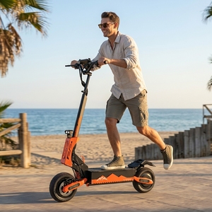 Trottinette électrique pliable à deux roues avec batterie 60V 5600W 27Ah, autonomie de 40-60 km, vitesse maximale de 75 km/h, roues de 11 pouces pour adultes - Product Image 1