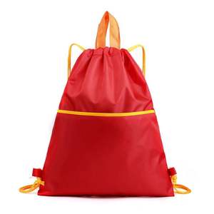 Bolsa Deportiva Unisex Portátil de Poliéster 210D Sublimado, con Cordón, Logotipo Personalizado, Amarilla, para Guardar Zapatos, Promocional, con Maqueta Gratuita, Tamaño Mediano - Product Image 5