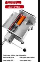 Roestvrijstalen groenten snijmachine voor pizzeria's, groentesnijder