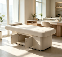 Lit de beauté électrique moderne et personnalisé avec dossier relevable, oreiller de tête et dossier pour salon, centre de SPA et usage domestique