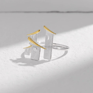 Bague en argent sterling 925 véritable, design de bâtiments chinois distinctifs, collection Rosaeflora "<span class=keywords><strong>Jiang</strong></span> <span class=keywords><strong>Nan</strong></span> Impression", bijoux fins - Product Image 3