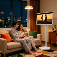 Téléviseur intelligent LED Android 15 blanc 32 pouces avec 8 Go de RAM, 128 Go de ROM, haut-parleur intégré, USB Type-C, Quad Core, Wi-Fi pour le travail