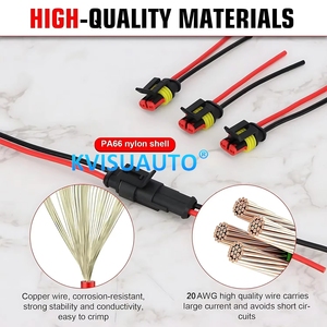CQL étanche 2 broches fil AMP connecteurs connecteur automobile fils <span class=keywords><strong>Kit</strong></span> pour voiture camion moto - Product Image 6