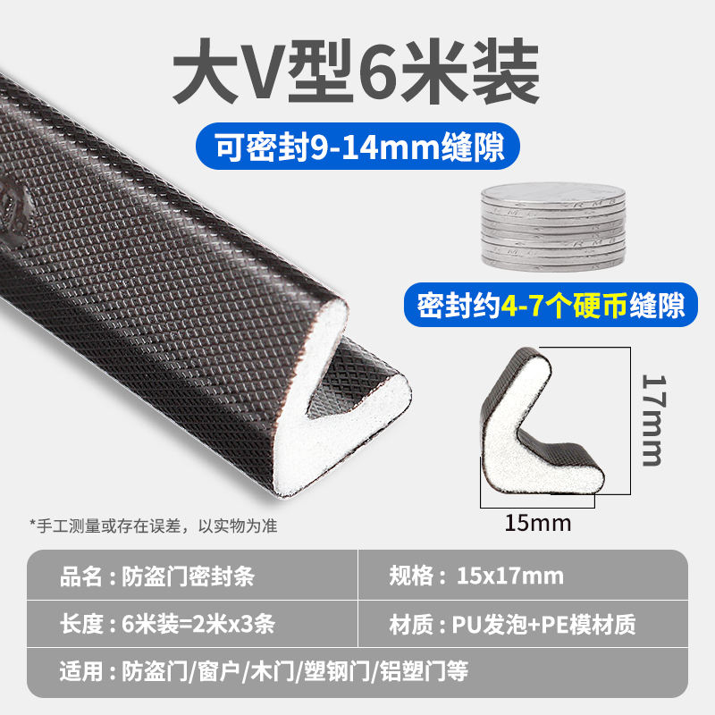 6-meter large V-shaped anti-theft door