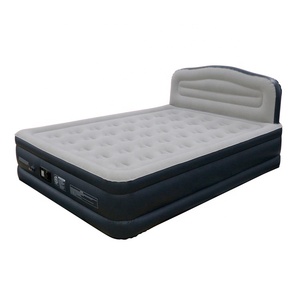 Colchde aire inflqueen-size con bomba de aire incorporado <span class=keywords><strong>doble</strong></span> y cama cómoda cabecera para el hogar y los huéspedes - Product Image 2