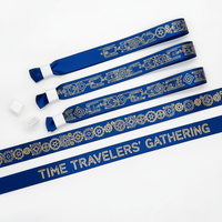 Bracelet en tissu polyester imprimé sur mesure pour la sublimation avec fermeture à glissière unidirectionnelle, vente en gros de textiles
