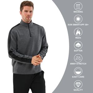 Nouveaux pulls à capuche personnalisés pour hommes Plaid Jacquard à manches longues cordon Hipster sweats à capuche décontractés avec poches - Product Image 4