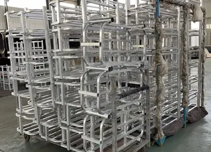 Chariot de plage pliable en aluminium pour la pêche au surf avec roues à ballon pour le sable - Product Image 5