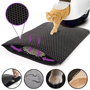<span class=keywords><strong>Alfombrilla</strong></span> Duradera de Doble Capa de EVA y Silicona para <span class=keywords><strong>Arenero</strong></span> de Gatos, Tamaño Grande, Alta Calidad, Diseño Moderno, Núcleo Sólido, Forma de Dibujos Animados - Product Image 4