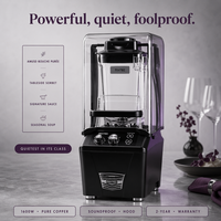 Blender commercial pour café et bar à jus, MIXTEC 1600W, blender professionnel, pot Tritan de 1,5 L, lame en acier inoxydable 420, garantie de 2 ans
