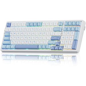 Teclado Mecánico para Juegos OEM ODM V98ProV3 Actualizado, Tri-Modo BT/USB/2.4G, Interruptores Intercambiables en Caliente, Lubricación Previa, Switches Ice Cream, Gasket S - Product Image 1
