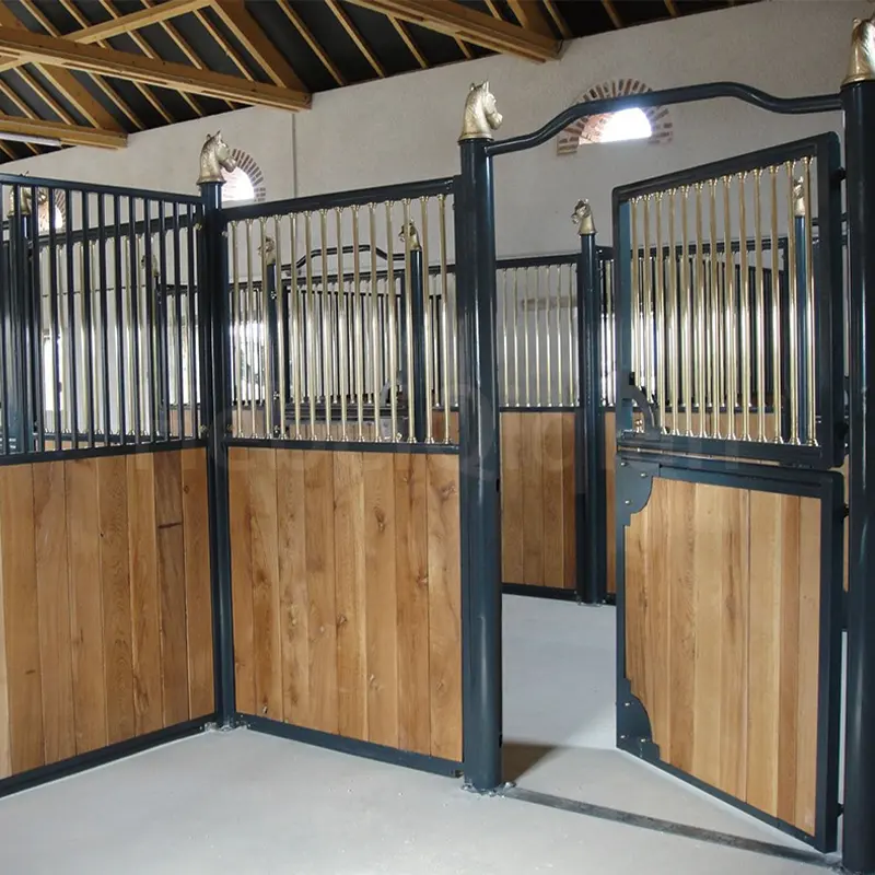 Indoor/Outdoor Movable Horse Stable Fronts Stall Portable Metal/Wooden Design New/Used Condition Gear/Geabox Retail Industries