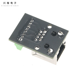 ขั้วต่อ Xingkai Dianzi RJ45 ระยะห่างระหว่างขั้ว 2.54 มม. บล็อกขั้วต่อแบบมุมฉาก อะแดปเตอร์อีเธอร์เน็ตแบบมีฉนวนโลหะ - Product Image 2