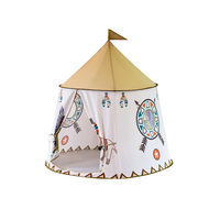 Tente de jeu pour enfants unisexe, portable, design château pop-up, en polyester souple et pliable, jouet sportif 116 cm pour enfants